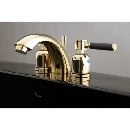 Kingston Brass KB8952DKL Mini-Widespread Bathroom Faucet, Polished Brass KB8952DKL